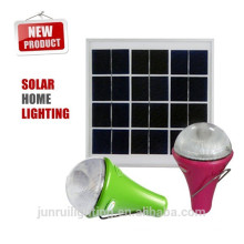 Novo produto solar para 2015 interiores e exteriores de iluminação, luz solar recarregável com carregador do telefone móvel